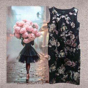 🖤🌸 💃Beautiful Enfocus Black Floral Dress
